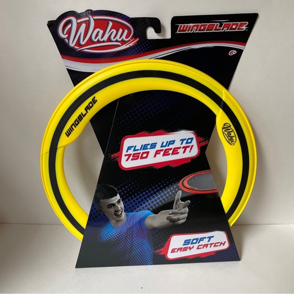 Frisbee Wahu Wingblade Pro Flying Ring Soft Grip Outdoor toy - Yellow - Picture 1 of 8